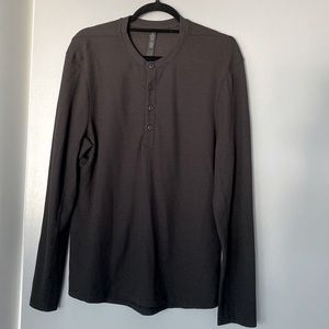 Black Lululemon Henley Shirt